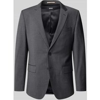 BOSS Slim Fit 2-Knopf-Sakko mit Kissing Buttons Modell 'Huge' in Anthrazit, Größe 50 von Boss