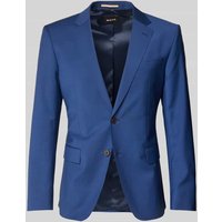 BOSS Slim Fit 2-Knopf-Sakko mit Kissing Buttons Modell 'Huge' in Royal, Größe 52 von Boss