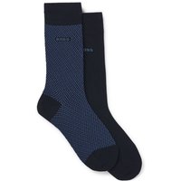 BOSS 2er Pack mittelhohe Socken mit Rippbündchen von Boss