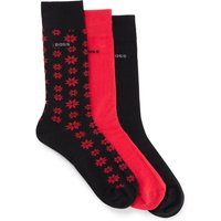 BOSS 3er Pack wadenhohe Socken mit Logo-Details von Boss