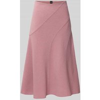 BOSS A-Linien Rock aus gekochter Schurwolle Modell 'VICENA' in Rosa, Größe 42 von Boss