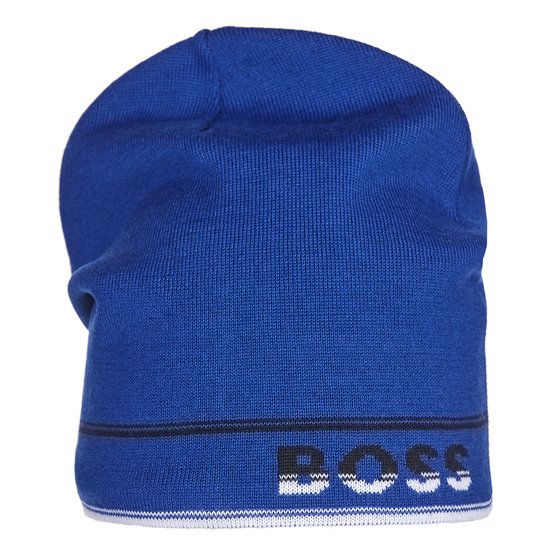 BOSS Aloki_Beanie Cap blau von Boss