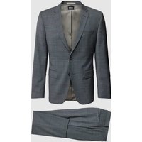 BOSS Anzug mit Gitterkaro Modell 'Huge' in Anthrazit, Größe 48 von Boss