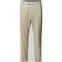 BOSS Anzughose in unifarbenem Design Modell 'Louis' in Beige, Größe 25 von Boss