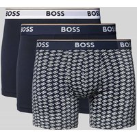 BOSS Trunks aus Baumwoll-Mix im 3er-Pack in Marine, Größe XXL von Boss