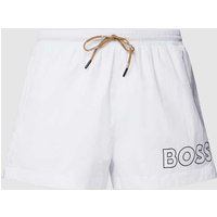 BOSS Badehose mit Label-Detail Modell 'Mooneye' in Weiss, Größe XL von Boss