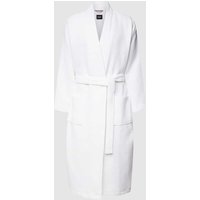 BOSS Bademantel mit Strukturmuster Modell 'Waffle Kimono' in Weiss, Größe M von Boss