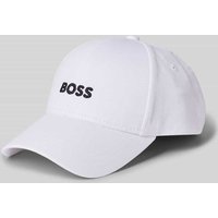 BOSS Basecap mit Label-Stitching Modell 'Zed' in Weiss, Größe 1 von Boss