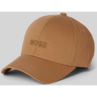 BOSS Basecap mit Label-Stitching in Beige, Größe One Size von Boss