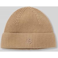 BOSS Beanie aus Woll-Kaschmir-Mix Modell 'LEAH' in Mittelbraun, Größe 1 von Boss