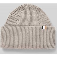 BOSS Beanie mit Label-Detail Modell 'Laura' in Taupe, Größe 1 BOSS Beanie mit Label-Detail Modell 'Laura' in Taupe, Größe 1 von Boss
