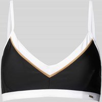 BOSS Bikini-Oberteil mit Label-Applikation Modell 'BOSS CODES' in Black, Größe M von Boss