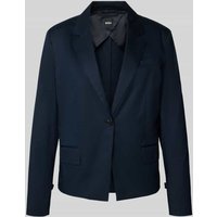 BOSS Blazer mit Brustleistentasche Modell 'Jupan' in Marine, Größe 38 von Boss