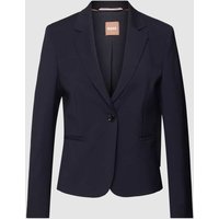 BOSS Black Women Blazer mit Knopfverschluss Modell 'Jarua' in Marine, Größe 34 von BOSS Black Women