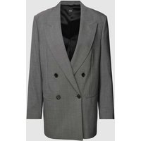 BOSS Black Women Blazer mit Paspeltaschen Modell 'Jarmina' in Mittelgrau Melange, Größe 36 von BOSS Black Women