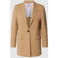 BOSS Black Women Blazer mit Pattentaschen Modell 'Jexotta' in Beige, Größe 36 von BOSS Black Women