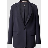 BOSS Black Women Blazer mit Pattentaschen Modell 'Jocaluah' in Dunkelblau, Größe 42 von BOSS Black Women