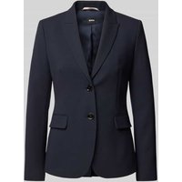 BOSS Black Women Blazer mit Pattentaschen Modell 'Juleah' in Marine, Größe 34 von BOSS Black Women