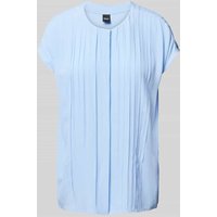 BOSS Bluse mit Kappärmeln Modell 'Berita' in Hellblau, Größe 46 von Boss