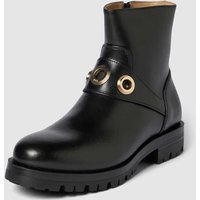 BOSS Boots in unifarbenem Design Modell 'Helen' in Black, Größe 38 von Boss