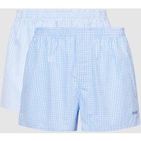 BOSS Boxershorts mit Label-Stitching im 2er-Pack in Hellblau, Größe M BOSS Boxershorts mit Label-Stitching im 2er-Pack in Hellblau, Größe M von Boss
