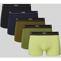 BOSS Boxershorts mit elastischem Label-Bund im 5er-Pack in Oliv, Größe XXL von Boss