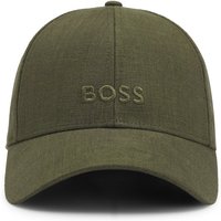 BOSS Cap aus Leinen mit gesticktem Label-Schriftzug von Boss