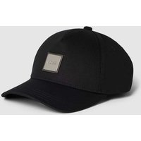 BOSS Cap mit Label-Patch Modell 'Seth' in Black, Größe One Size von Boss