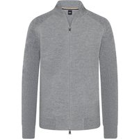 BOSS Cardigan aus Schurwolle mit Zwei-Wege-Zip in XXL von Boss