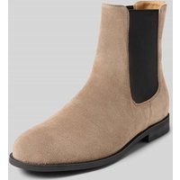 BOSS Chelsea Boots aus Rindsvelours Modell 'LYCIA_BOOTIE_SD' in Taupe, Größe 36 von Boss