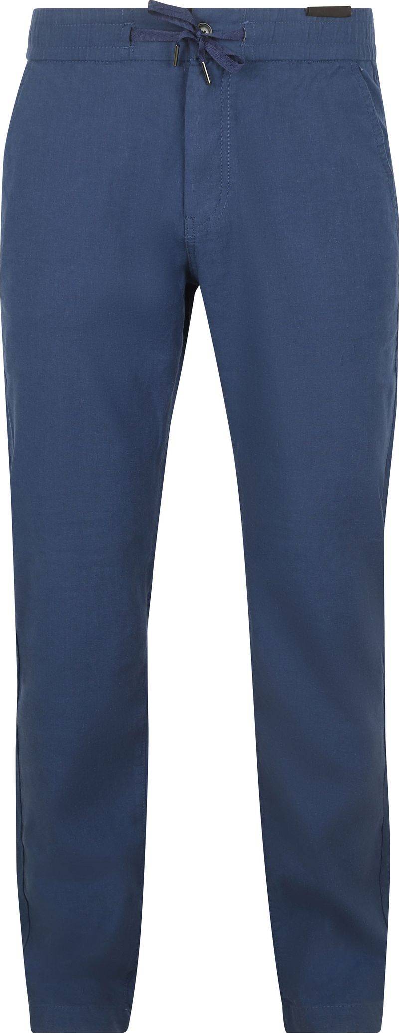 BOSS Chino Sanderson Linen Blend Dunkelblau - Größe W 32 - L 32 von Boss