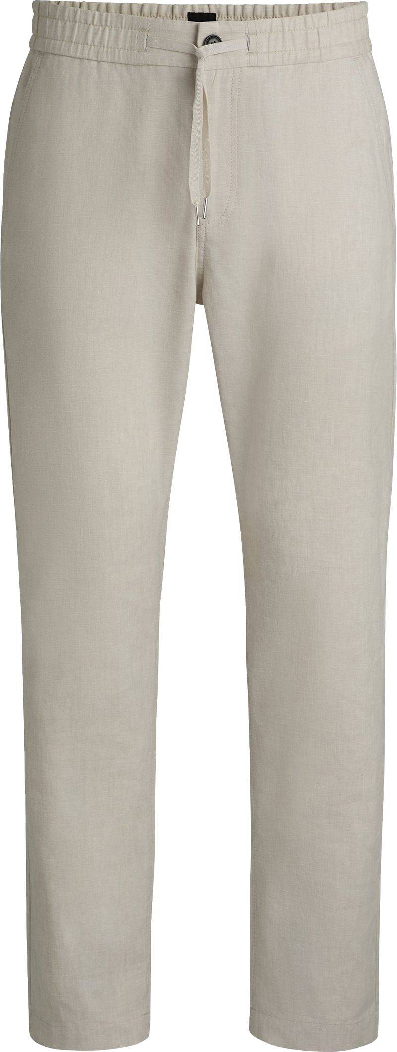 BOSS Chino Sanderson Linen Blend Ecru - Größe W 32 - L 32 von Boss