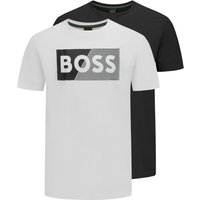 BOSS Doppelpack T-Shirts mit Stretchanteil und Label-Print von Boss