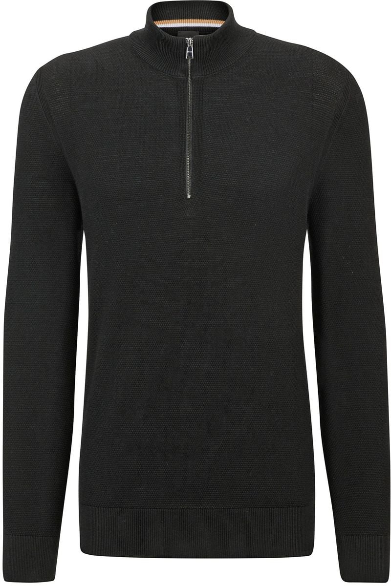 BOSS Ebrando-P Halfzip Pullover Schwarz - Größe L von Boss