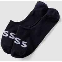 BOSS Füßlinge mit Label-Print im 2er-Pack in Dunkelblau, Größe 41/42 von Boss