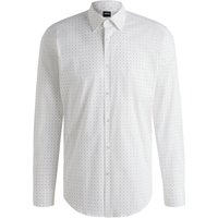 BOSS Gemustertes Stretch-Hemd, Regular Fit in 43 von Boss