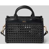 BOSS Handtasche in Flecht-Optik Modell 'Sandy' in Black, Größe 1 von Boss