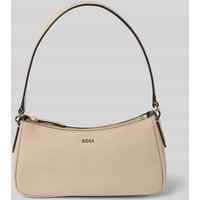 BOSS Handtasche mit Label-Applikation Modell 'Alyce' in Sand, Größe 1 von Boss