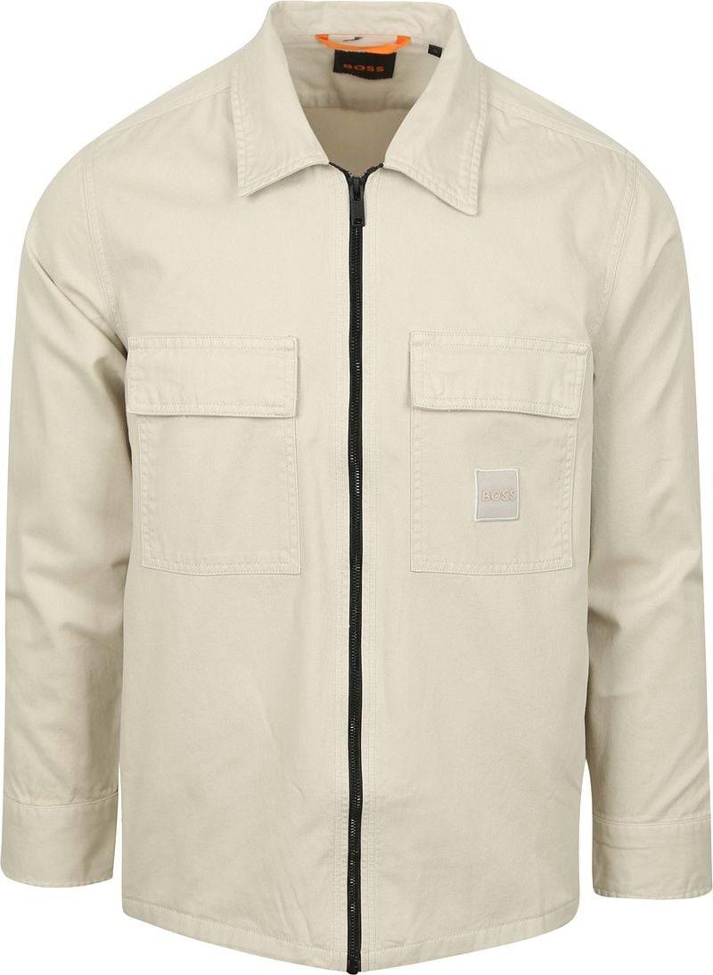 BOSS Hemdjacke Lovel Greige - Größe M von Boss