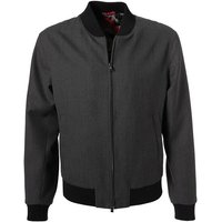 BOSS Herren Jacke grau Schurwolle unifarben von Boss