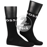 BOSS Herren Socken schwarz Baumwolle unifarben von Boss