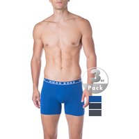 BOSS Herren Trunks blau Baumwolle unifarben von Boss