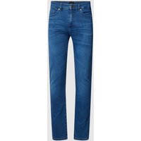 BOSS Jeans mit Label-Patch Modell 'Delaware' in Blau, Größe 34/34 von Boss