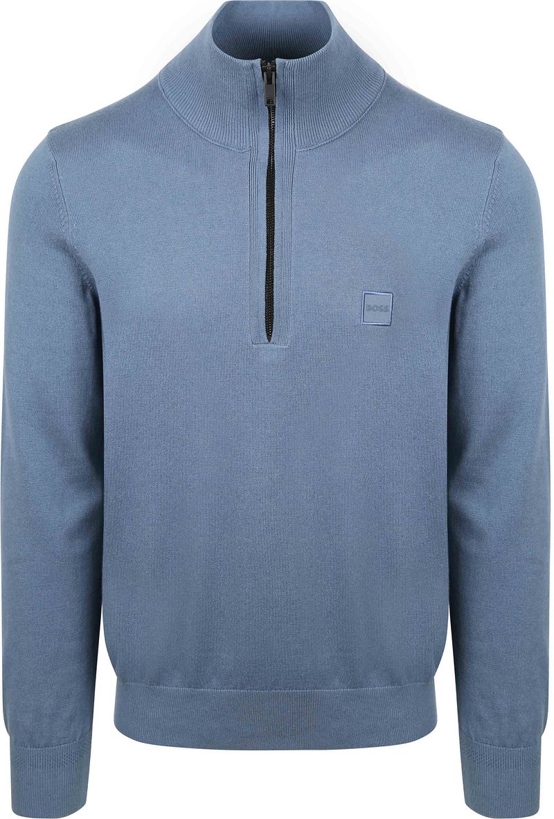 BOSS Kanobix Half Zip Pullover Blau - Größe L von Boss