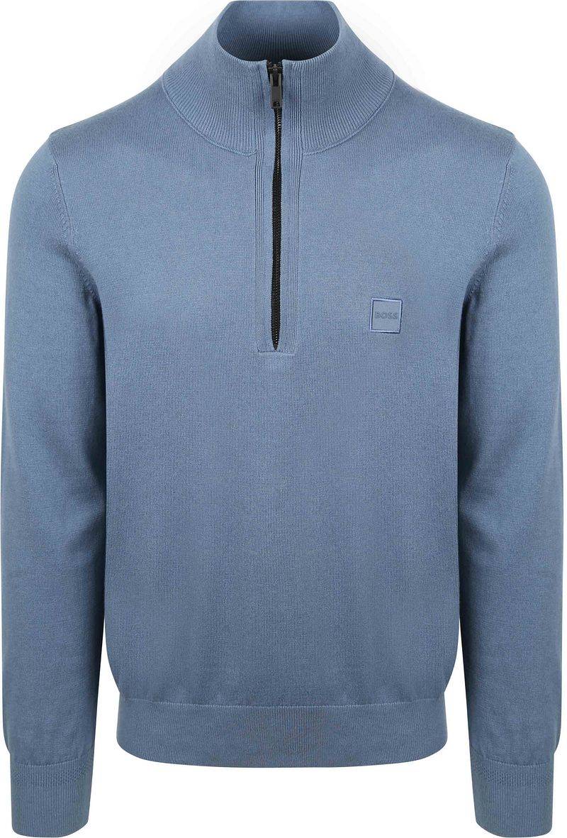 BOSS Kanobix Half Zip Pullover Blau - Größe L von Boss