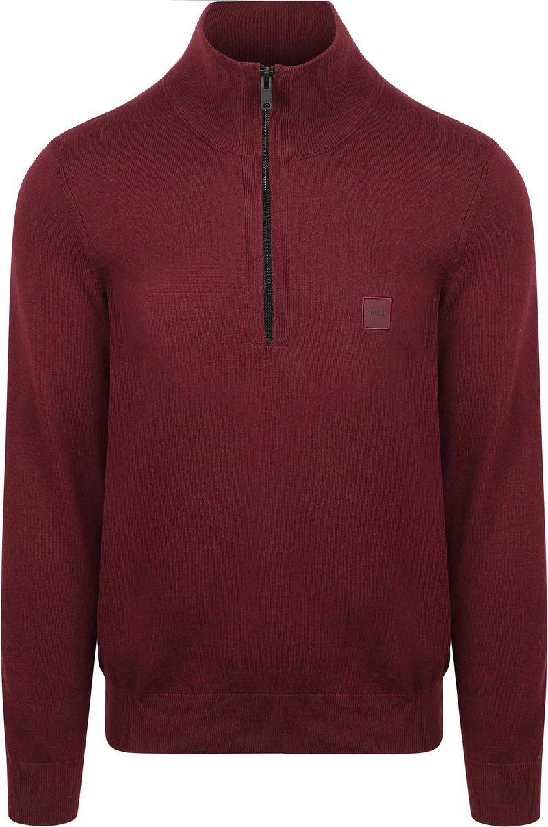 BOSS Kanobix Half Zip Pullover Bordeaux - Größe 3XL von Boss