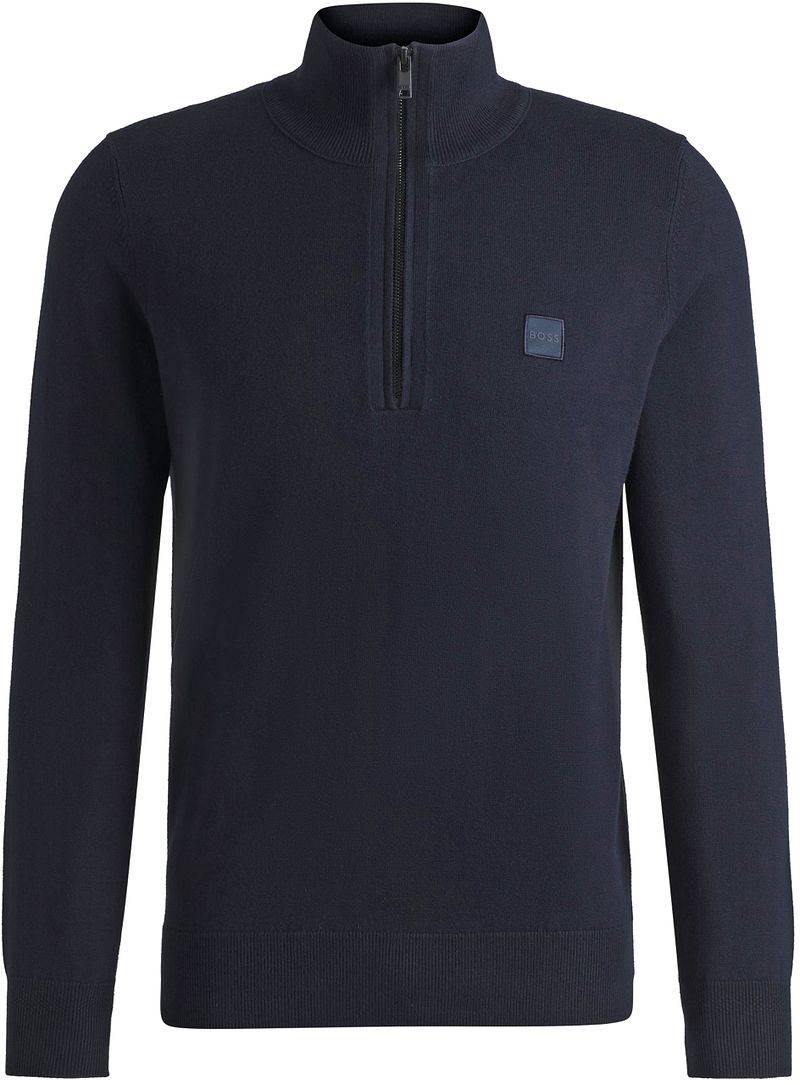 BOSS Kanobix Half Zip Pullover Dunkelblau - Größe XXL von Boss