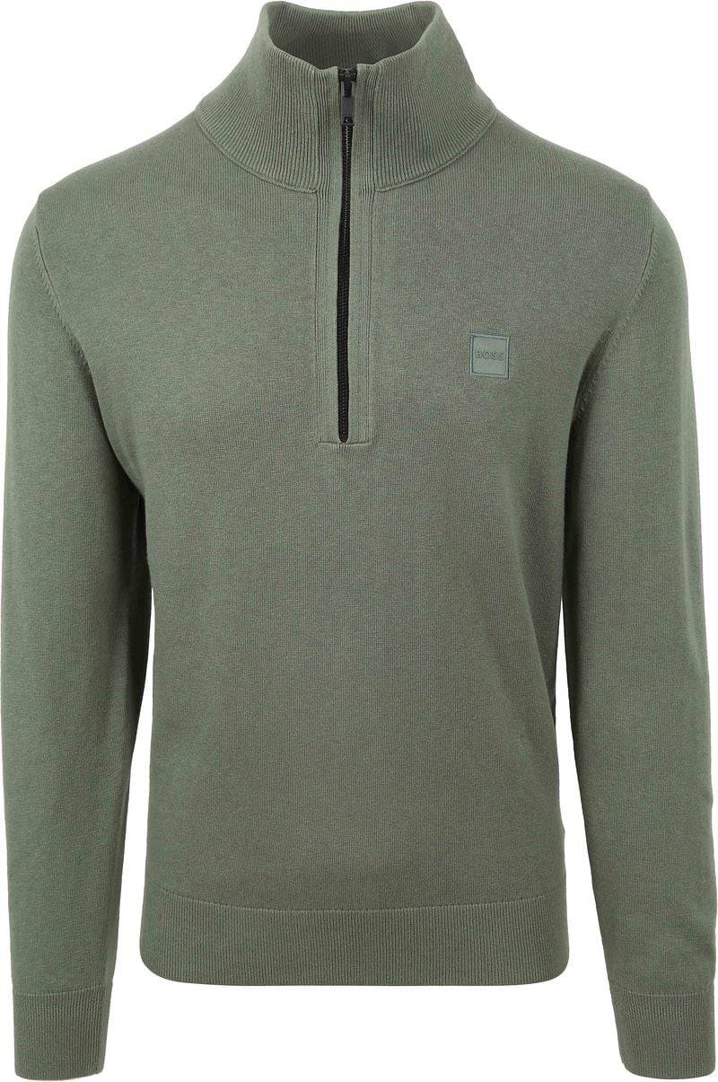 BOSS Kanobix Half Zip Pullover Grün - Größe XXL von Boss