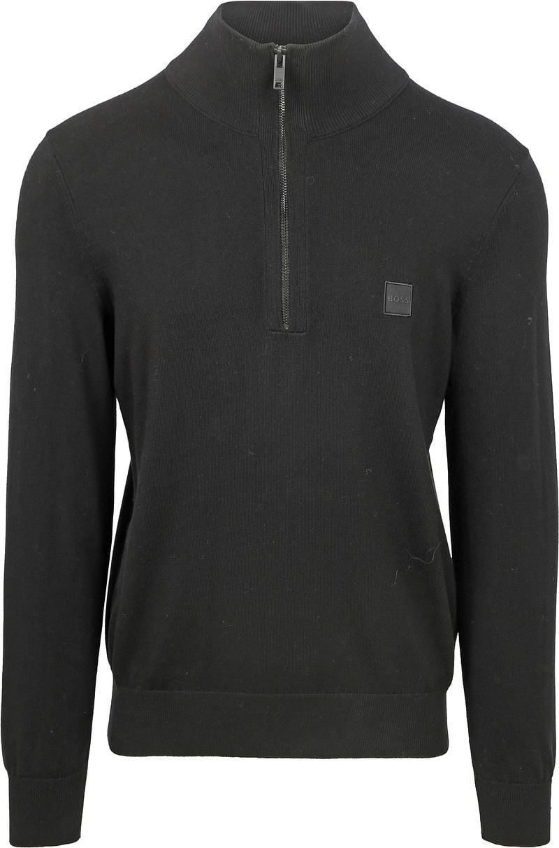 BOSS Kanobix Half Zip Pullover Schwarz - Größe M von Boss