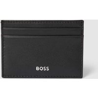 BOSS Kartenetui mit Label-Print Modell 'Randy' in Black, Größe One Size von Boss